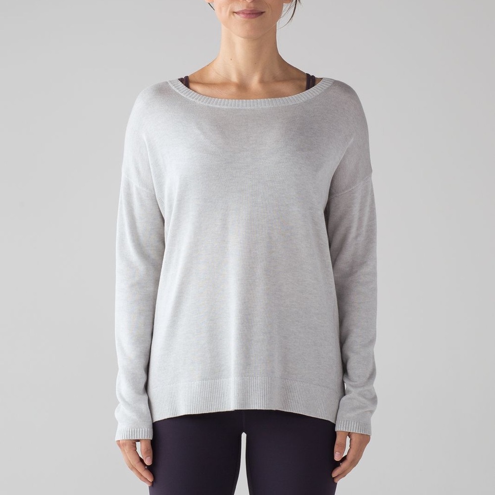 Lululemon pale grey sweater